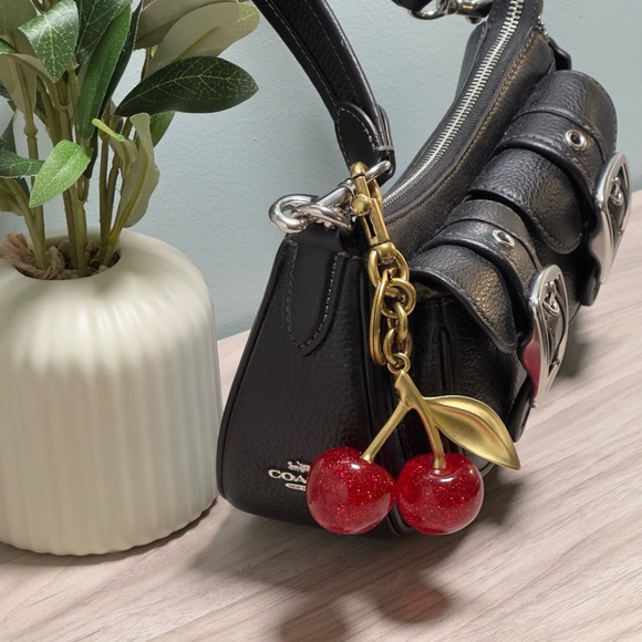 Coach Red Cherry Keychain - Picture 3 of 8